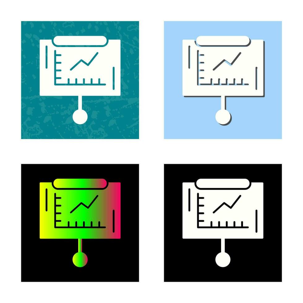 Line Graph Vector Icon