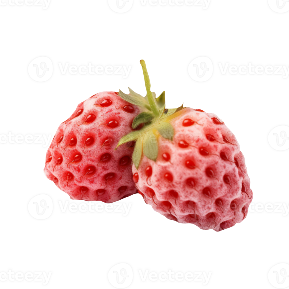 Fresh red pineberry pair isolated on transparent background 25230148 PNG