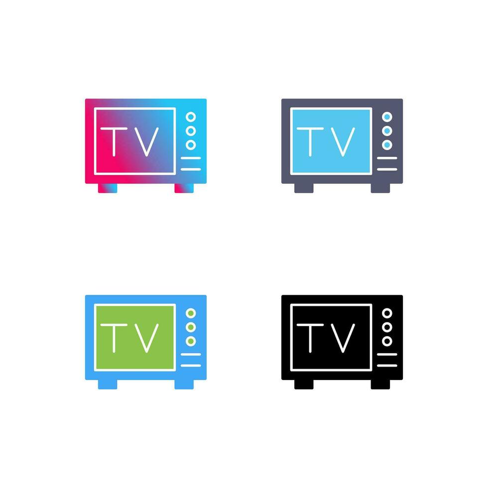 icono de vector de tv