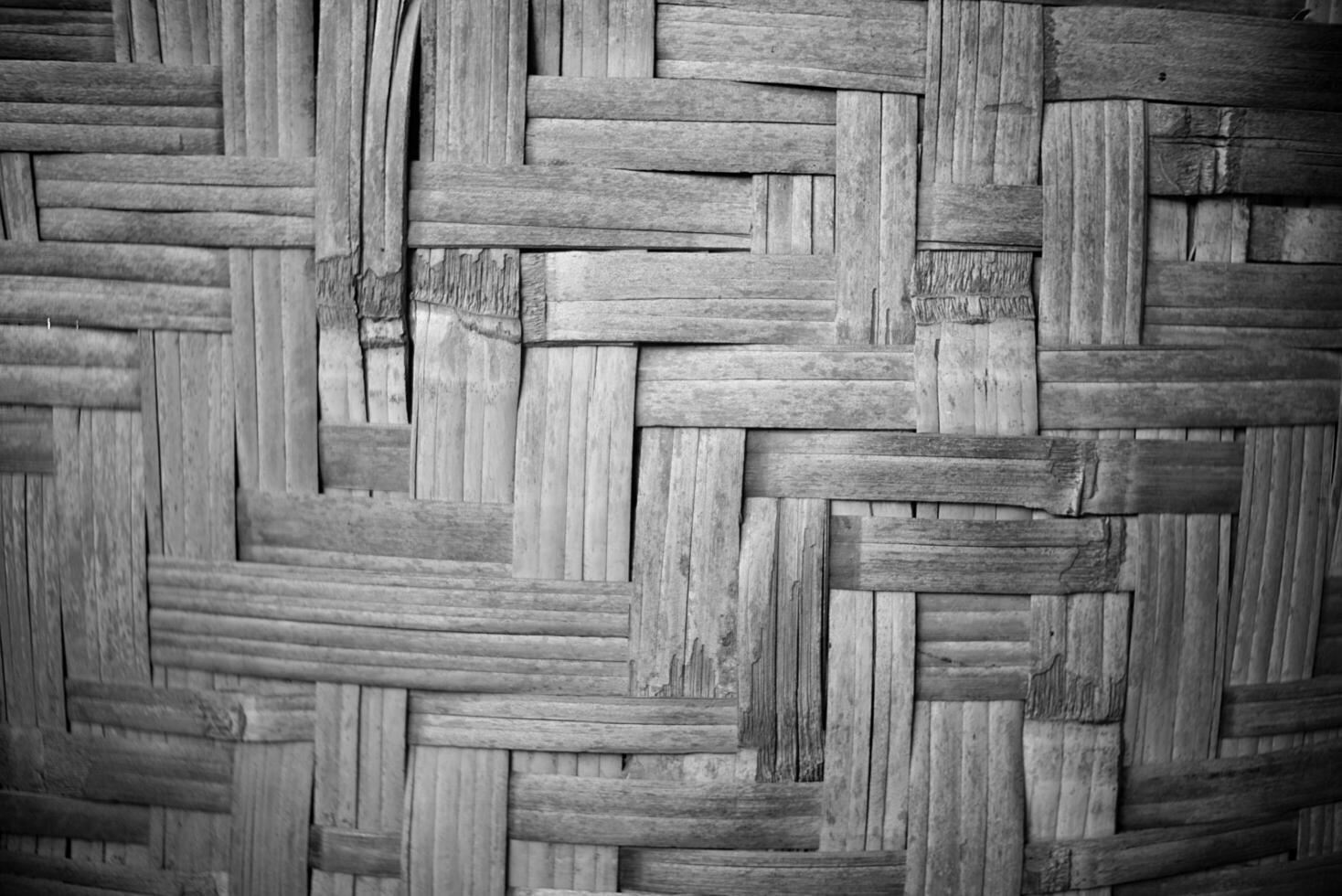tejido bambú, modelo tejido muro, tradicional muro, negro y blanco foto