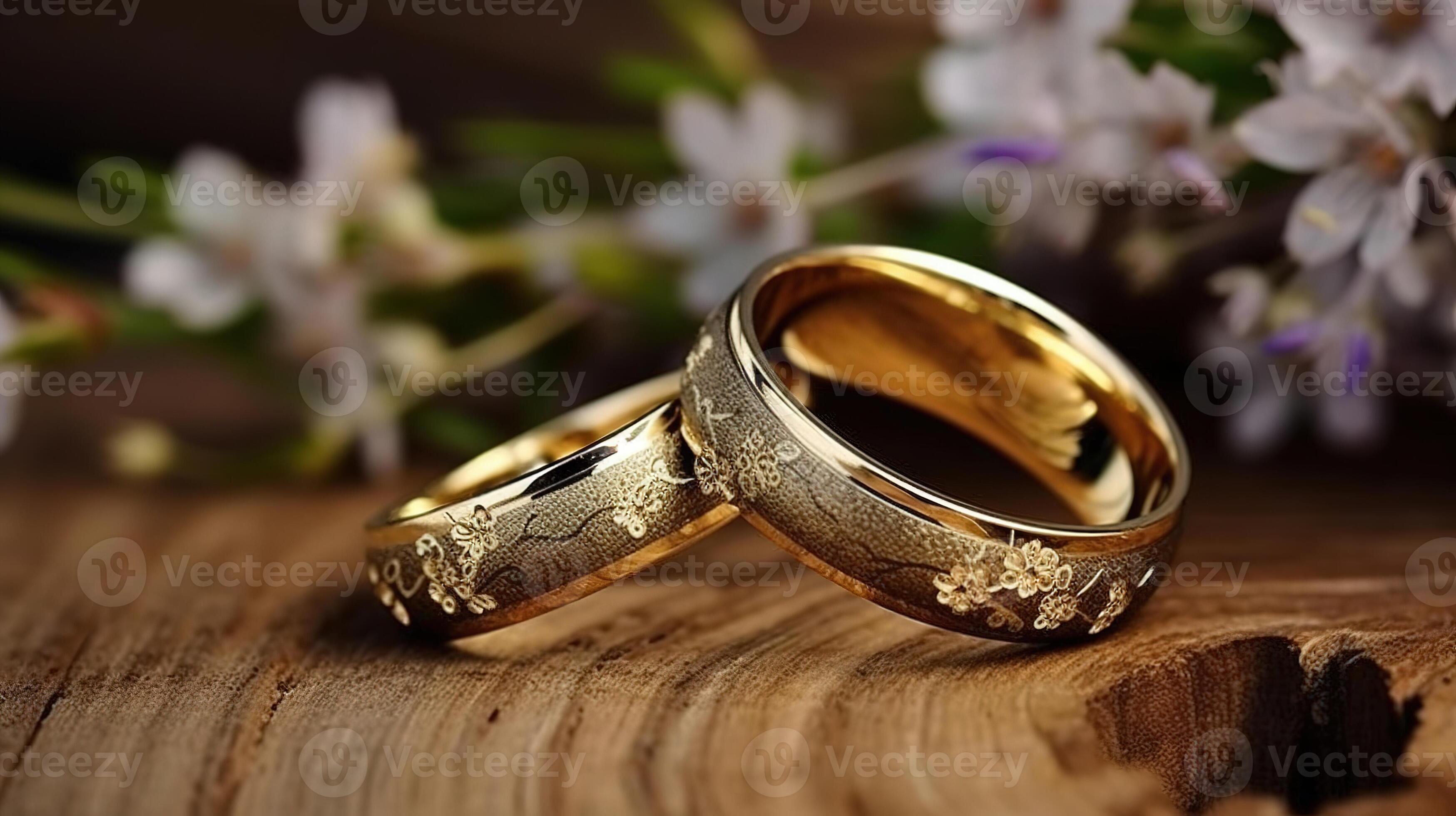 A pair sale of wedding rings