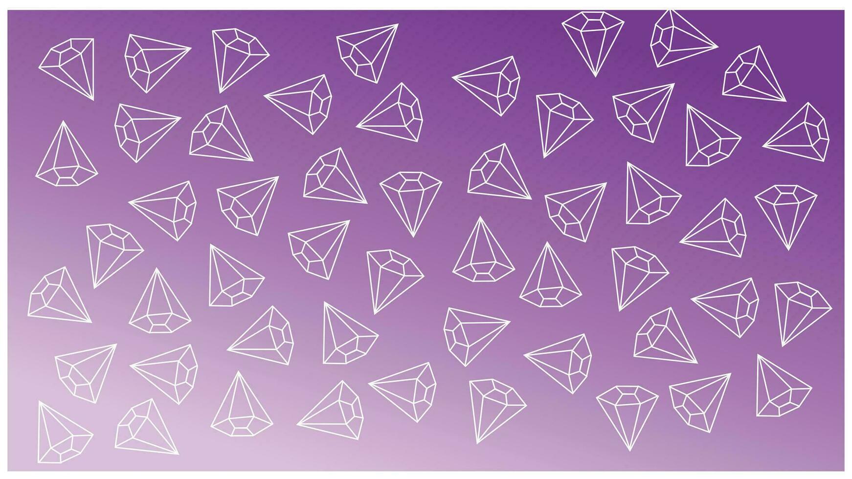 Purple gradient background with a regular pattern of diamonds. Vector illustration for your design. Soft patterned background is smooth and tight