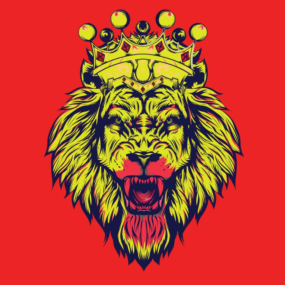 lion king face vector