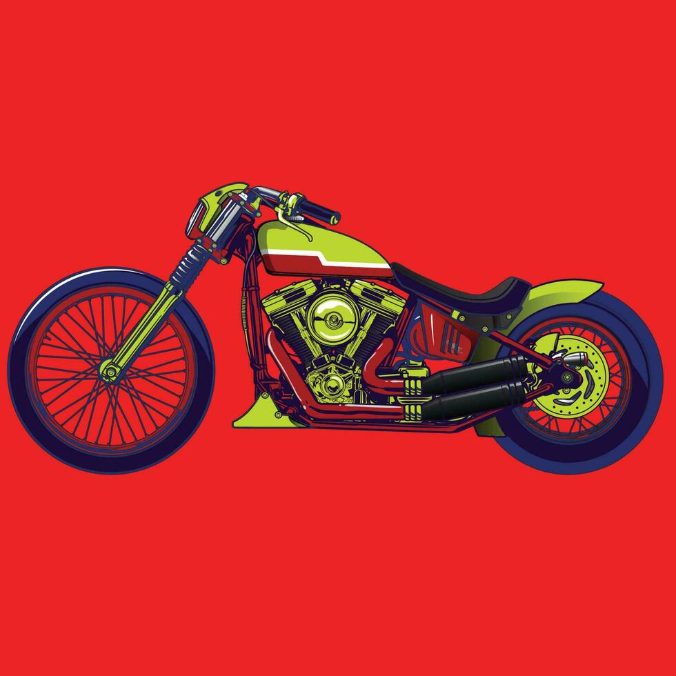 motocicleta clásico diseño vector