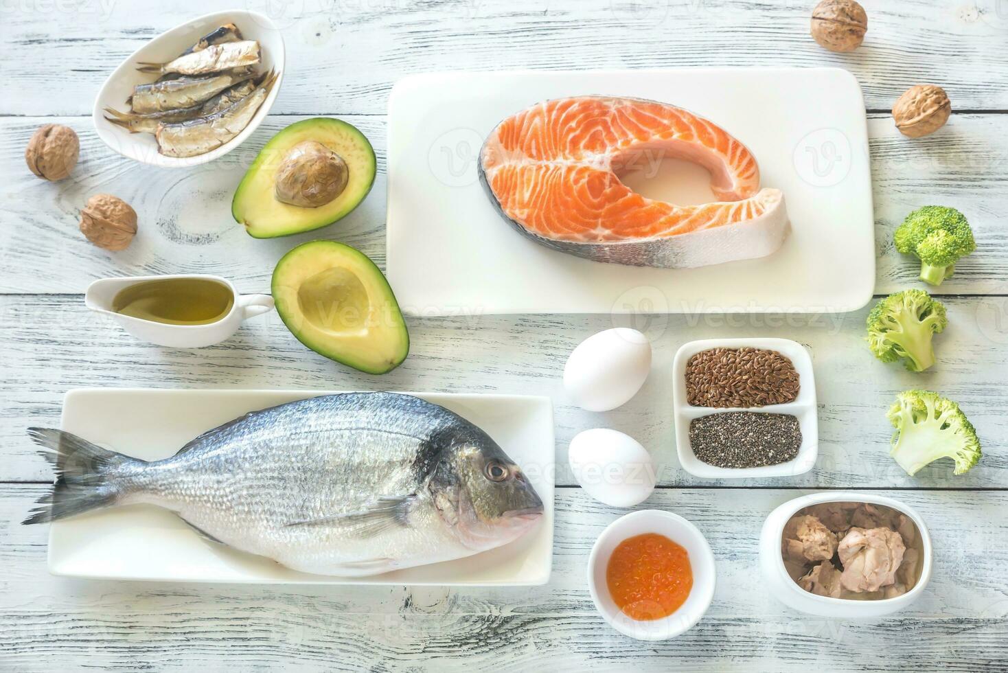 Food with Omega-3 fats photo