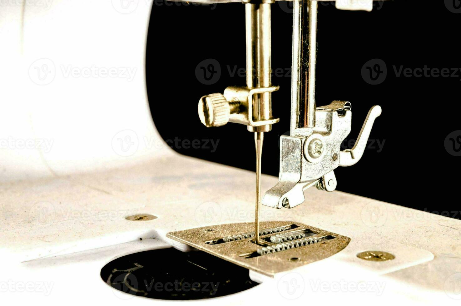 Isolated sewing machine photo