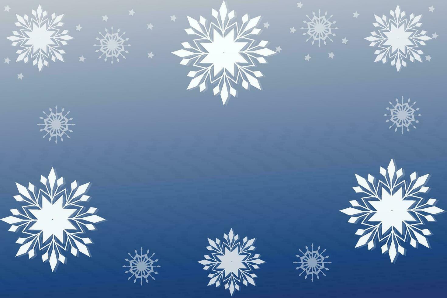 Winter Snowflake background, Christmas snowfall, backdrop winter snowflake illustration. vector