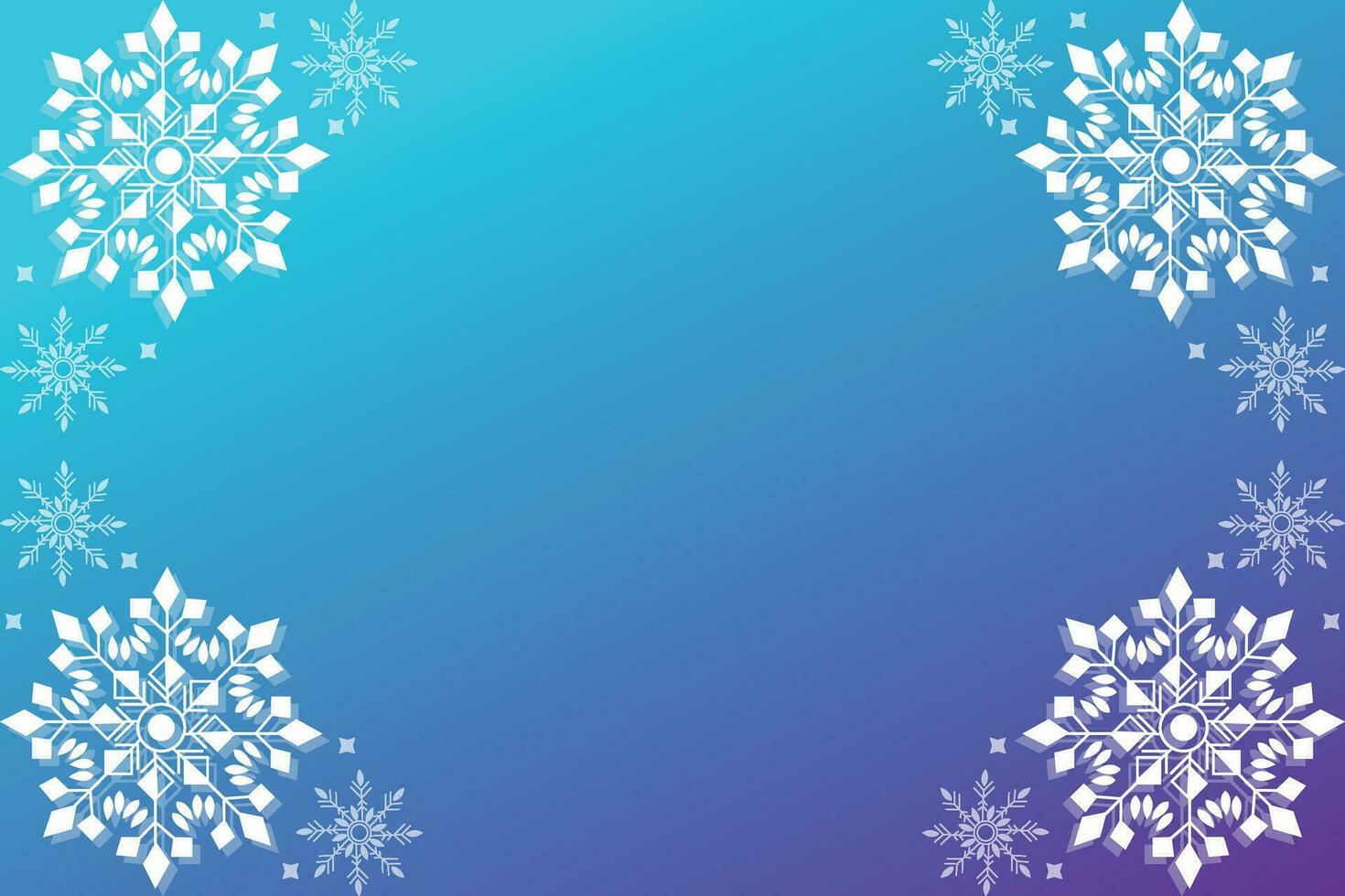 Winter Snowflake background, Christmas snowfall, backdrop winter snowflake illustration. vector
