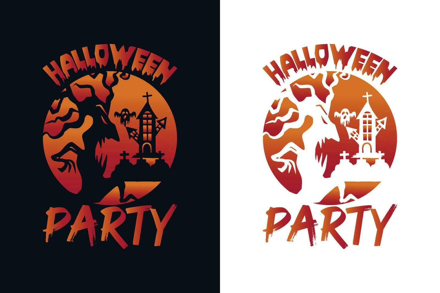 Halloween typography t-shirt design template. Halloween design vector illustration.