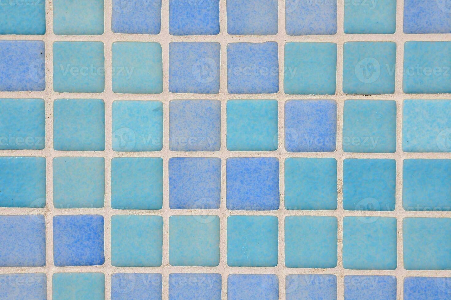 Blue tiles texture background photo