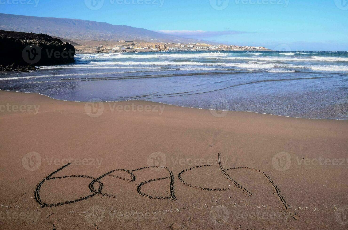 Scenic beach view photo