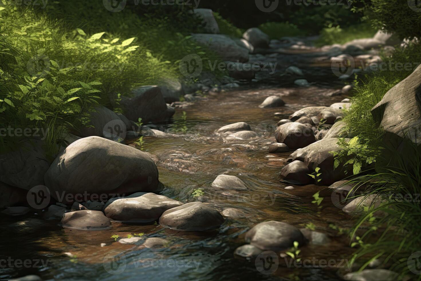 Hyperrealistic Stream. aesthetic photo