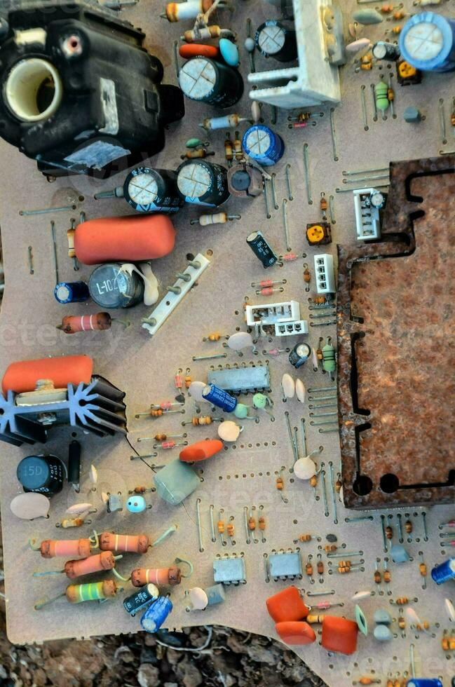 Old Vintage Motherboard photo