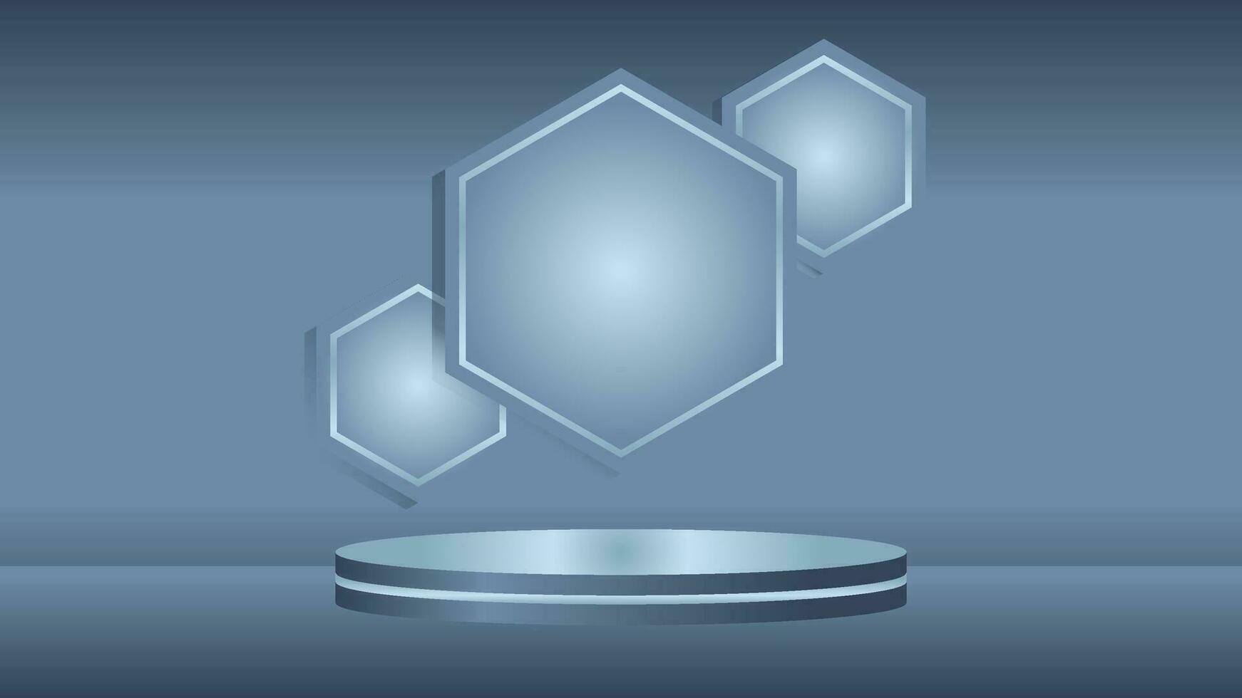 podium stage art display background product realistic vector illustration