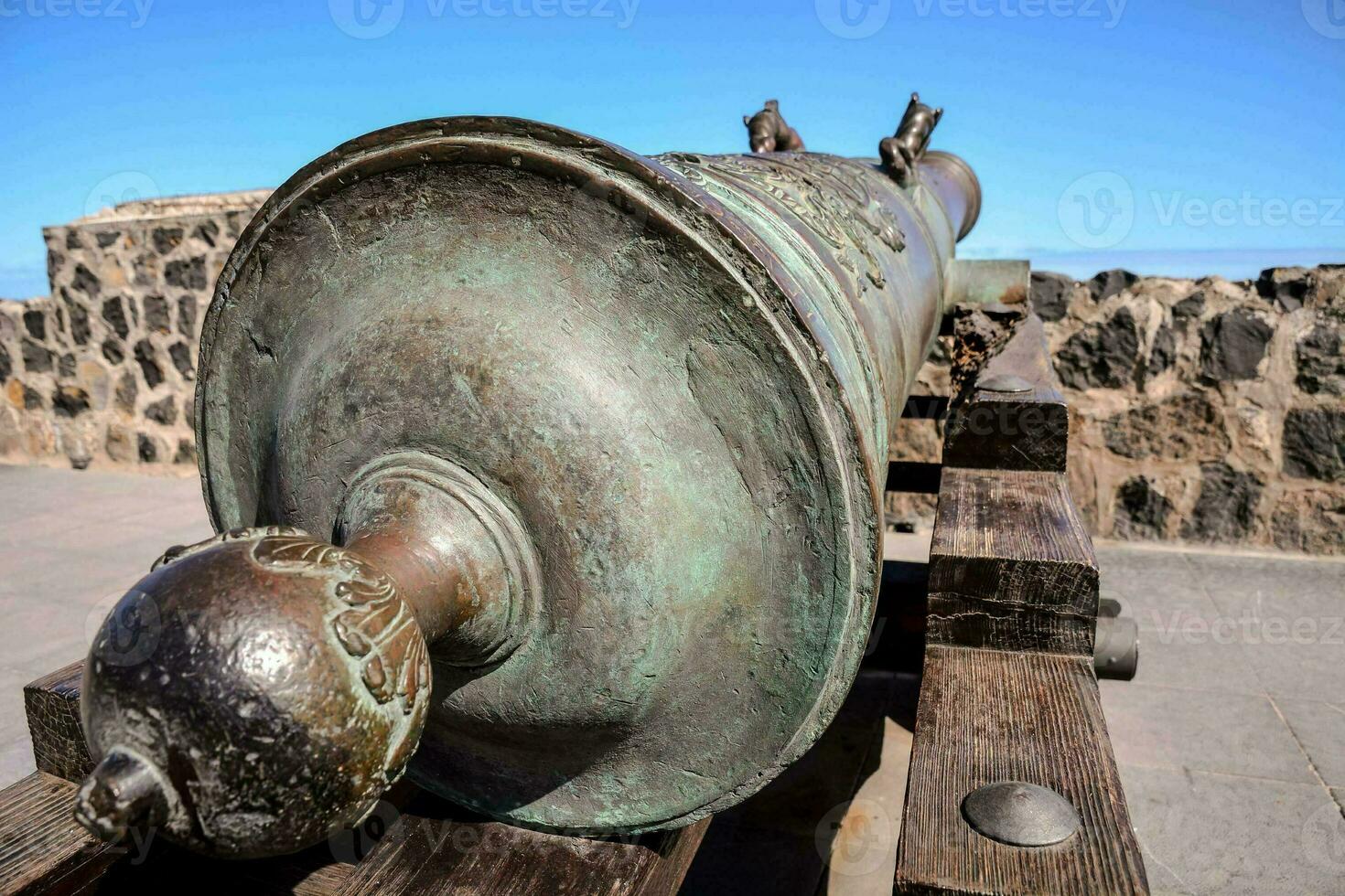 Old cannon in the fortress photo