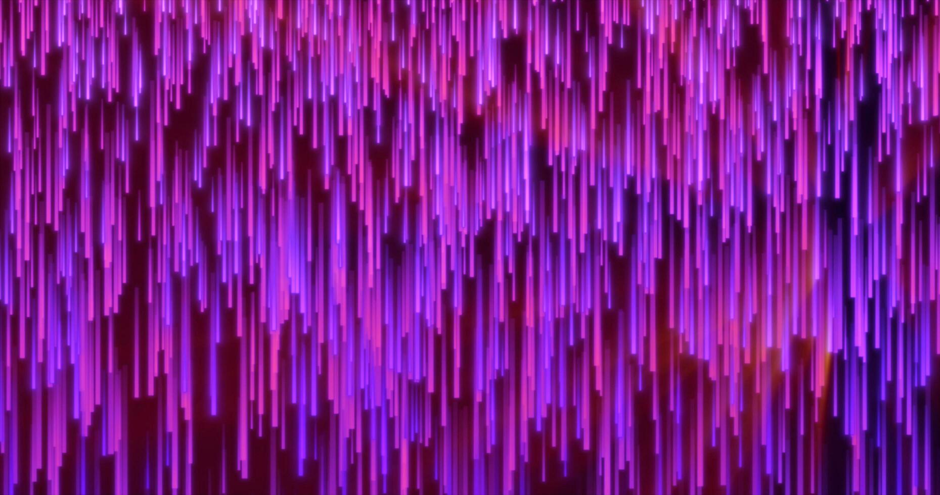 Abstract purple energy glowing lines raining down futuristic hi-tech background photo