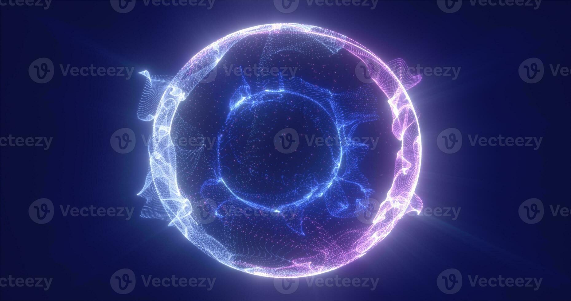 resumen azul energía partícula esfera brillante eléctrico mágico futurista alta tecnología espacio foto