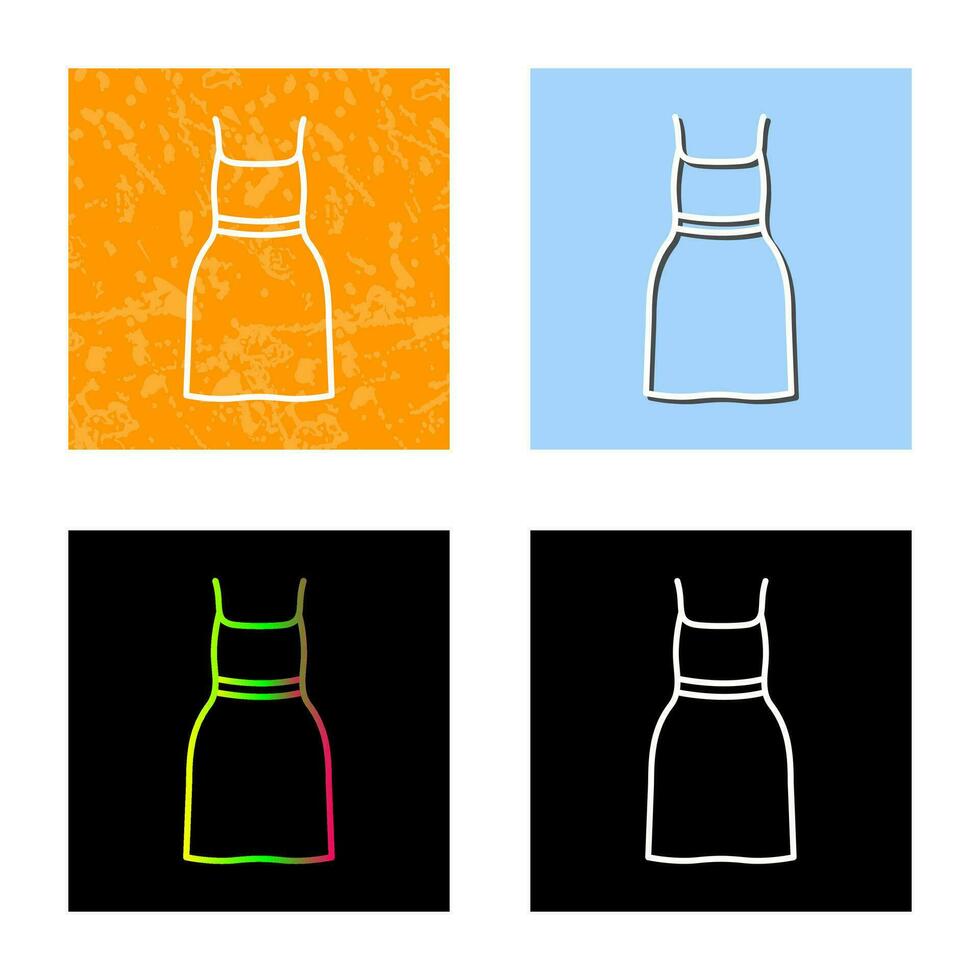 Cocktail Dress Vector Icon