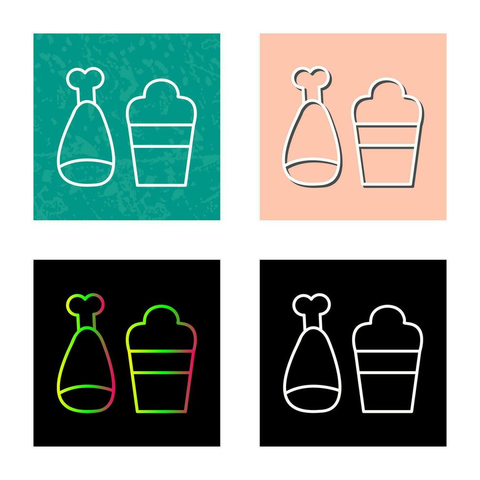 Food and Beer Vector Icon
