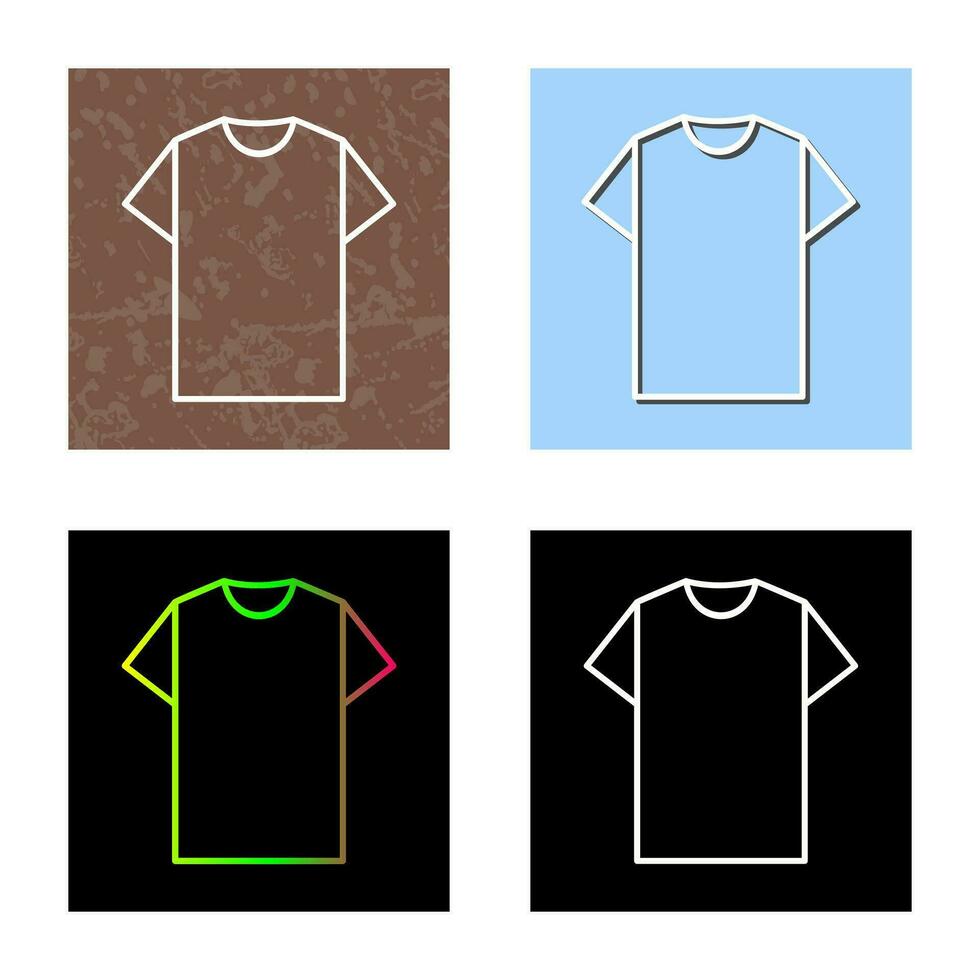 llanura t camisa vector icono