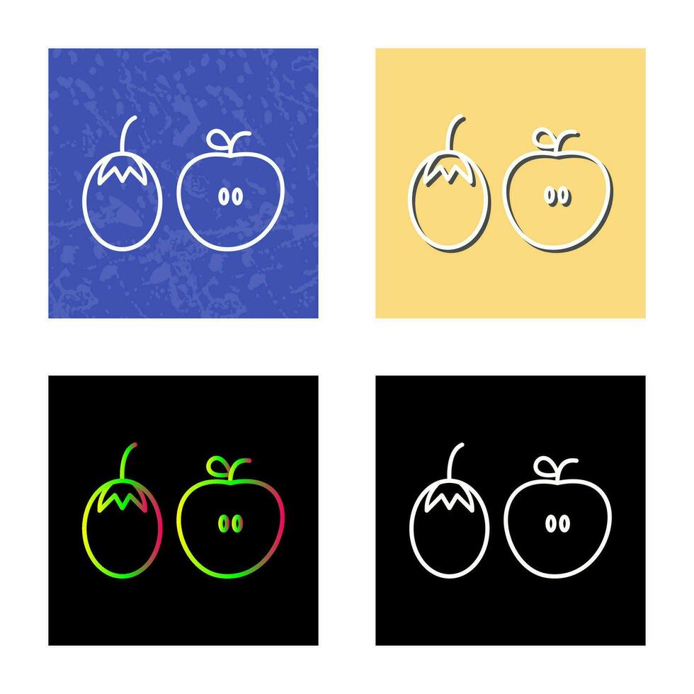 Fruits and VVegetables Vector Icon