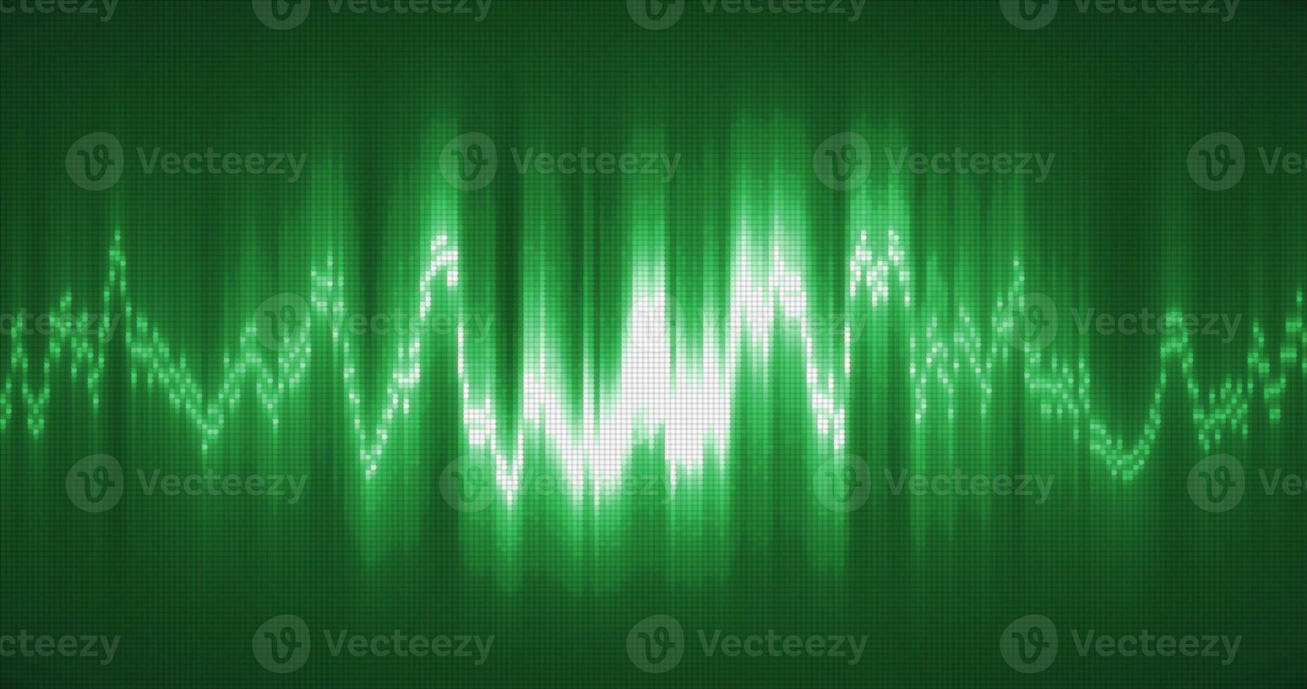 Abstract green energy equalizer from particles and dots abstract background photo