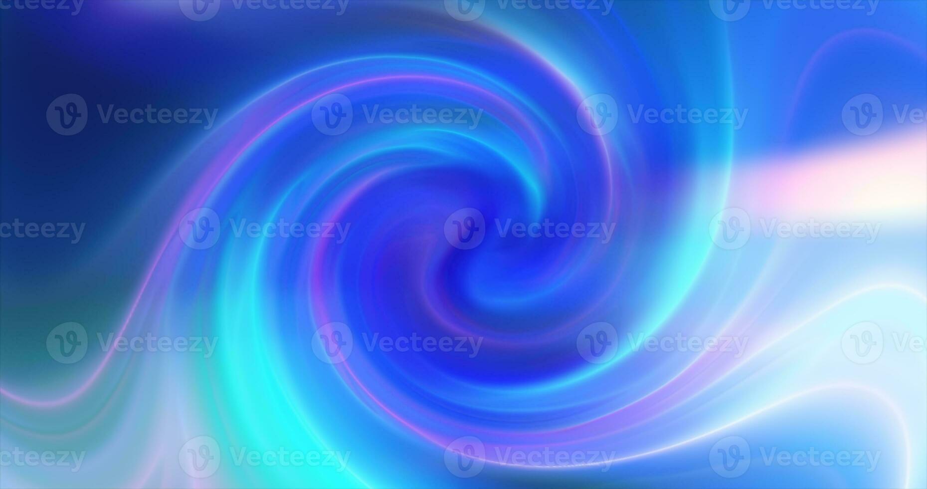 Blue background of twisted swirling energy magical glowing light lines abstract background photo