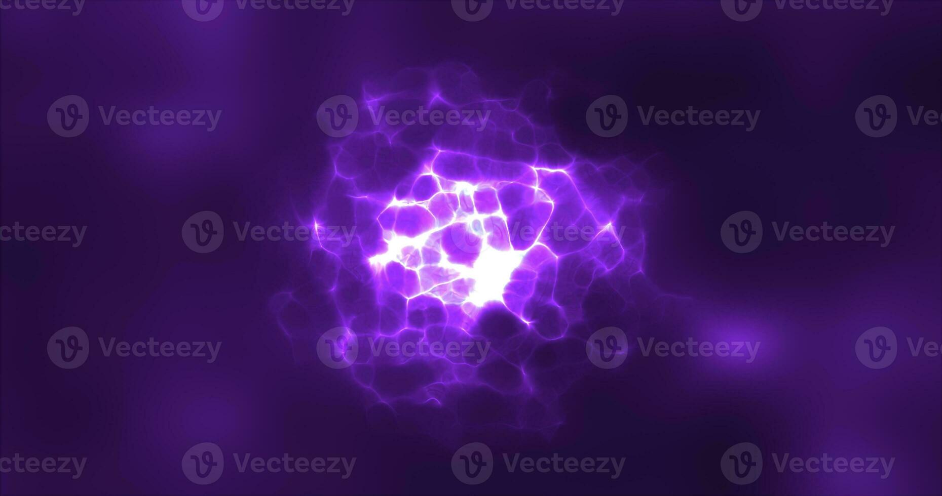Abstract purple energy round sphere glowing with particle waves hi-tech digital magic abstract background photo