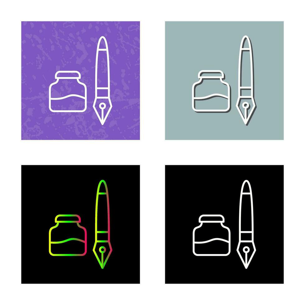 Ink and Pen Vector Icon