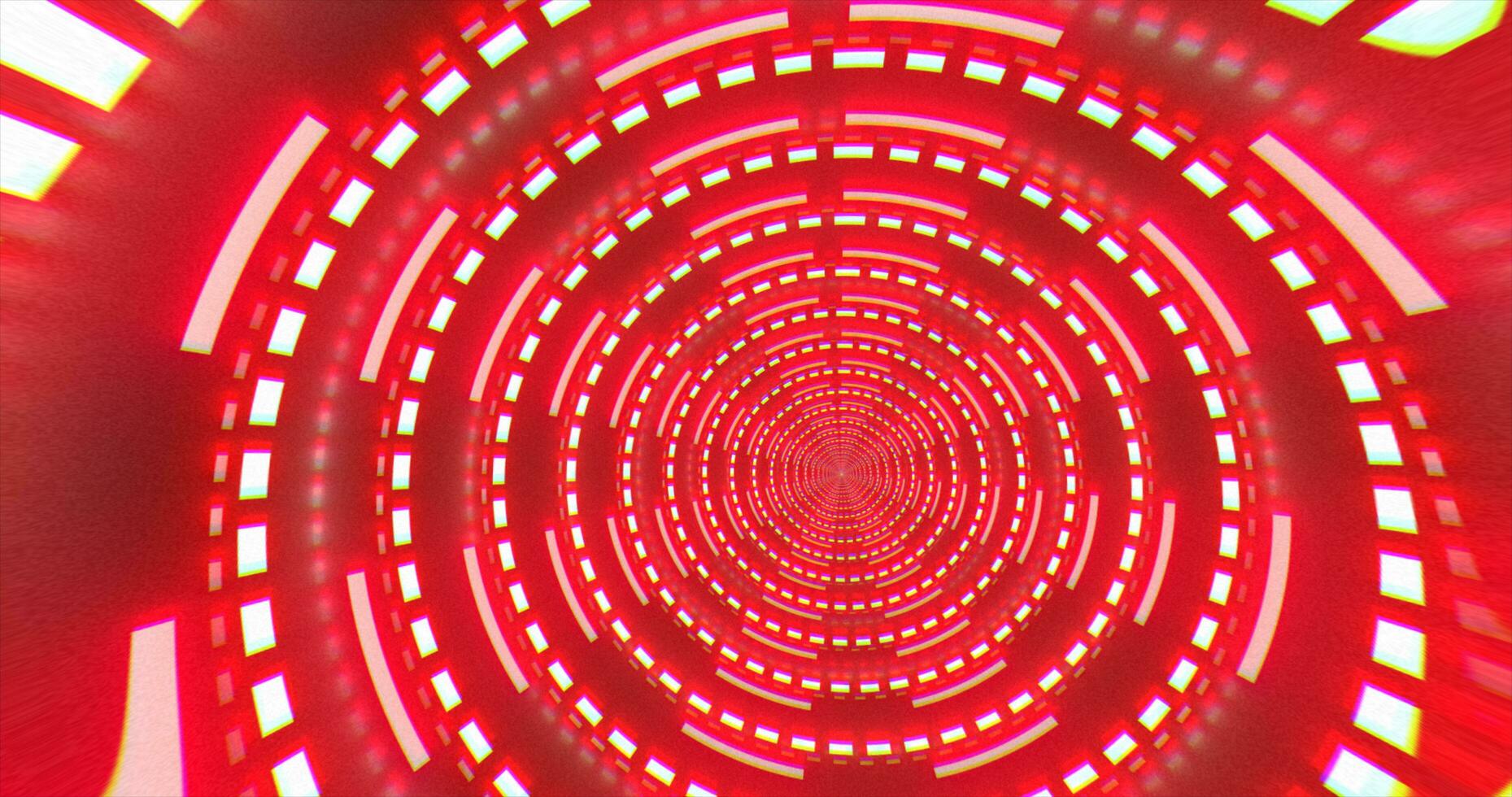 Abstract futuristic red hi-tech tunnel from energy circles and magic lines background photo