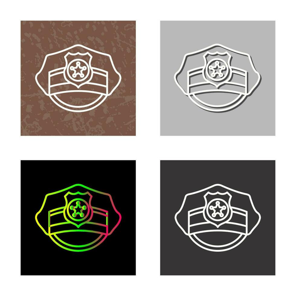 Police Hat Vector Icon