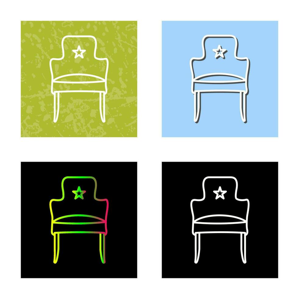 icono de vector de asiento