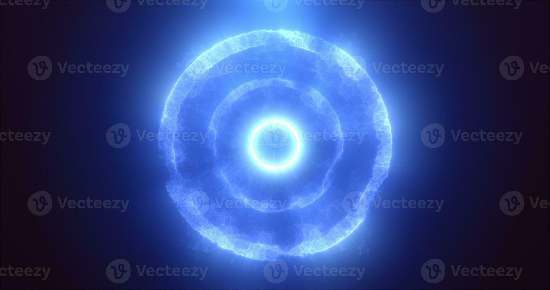 Abstract round blue particle sphere glowing energy science futuristic hi-tech background photo