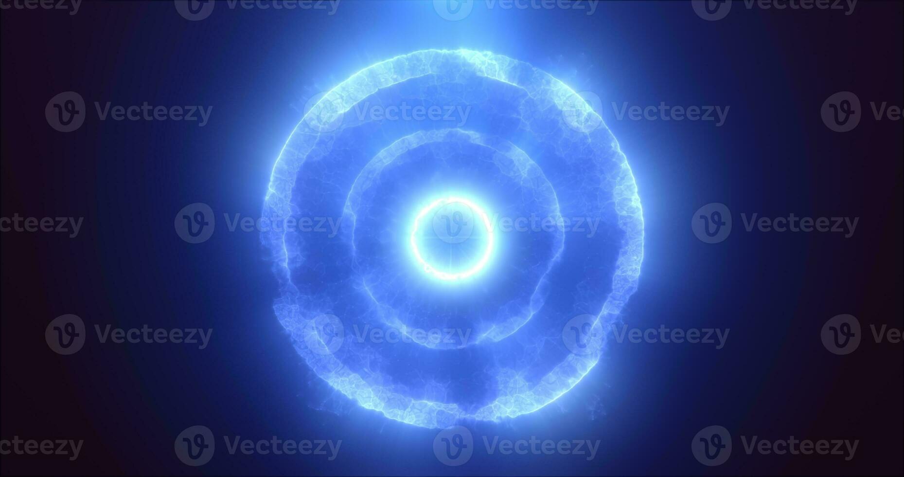 Abstract round blue particle sphere glowing energy science futuristic hi-tech background photo