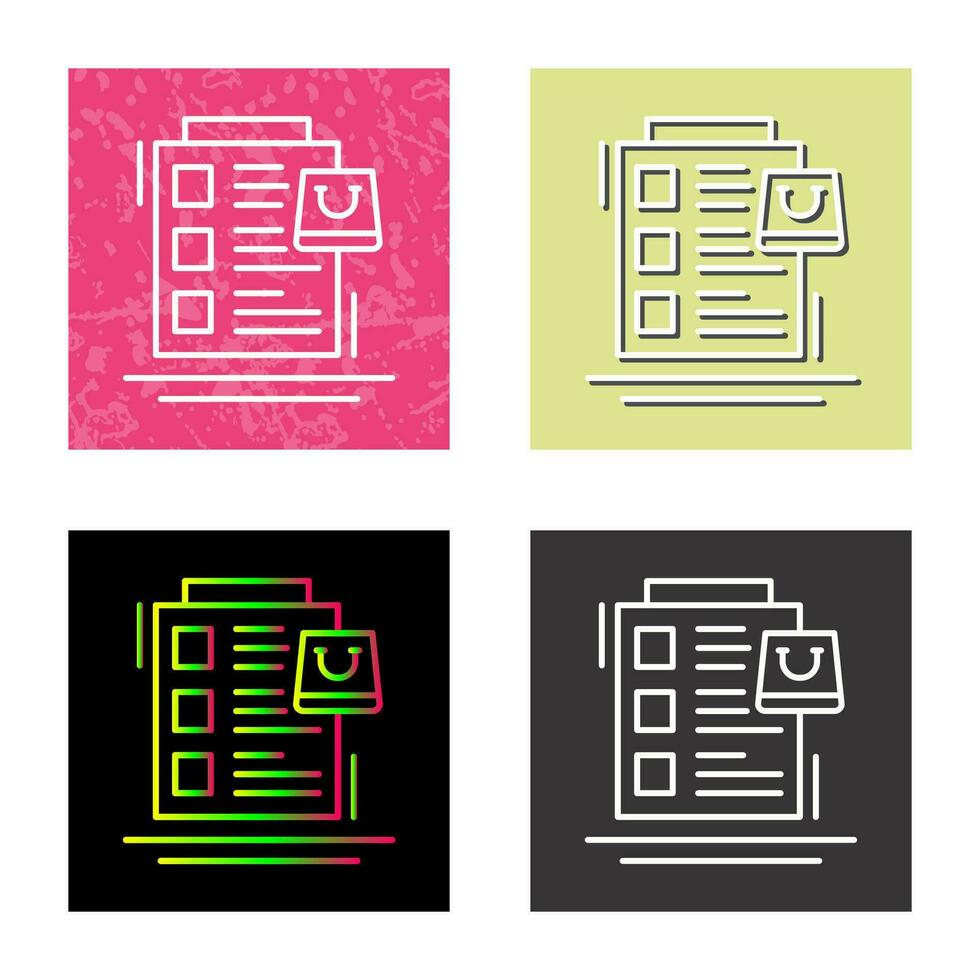 Wish List Vector Icon