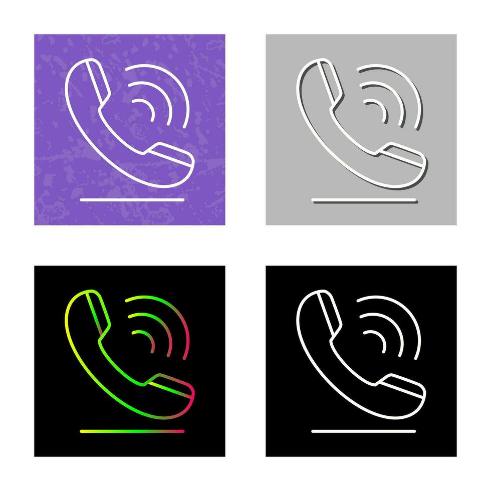 icono de vector de llamada telefónica