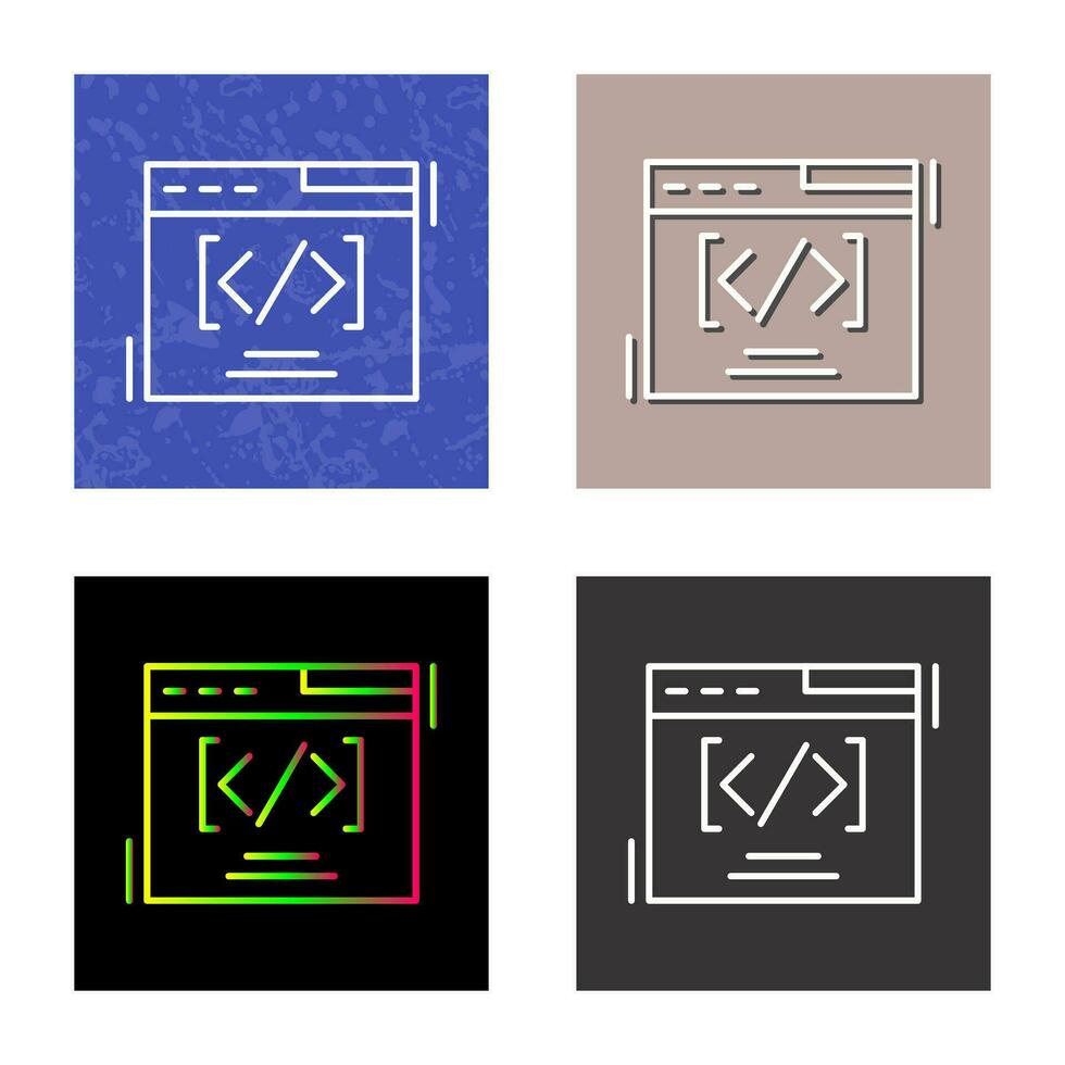 icono de vector de codificación web