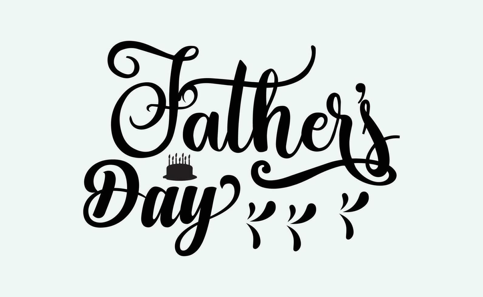 Happy fathers day vector typography. Vintage lettering for greeting cards, banners, t-shirt design.