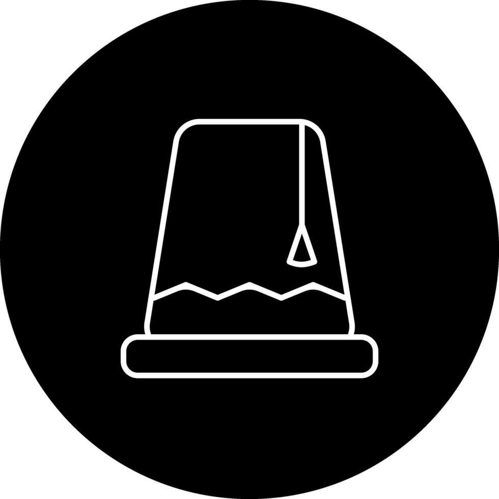 Turkish Cap Icon In Glyph Style. vector