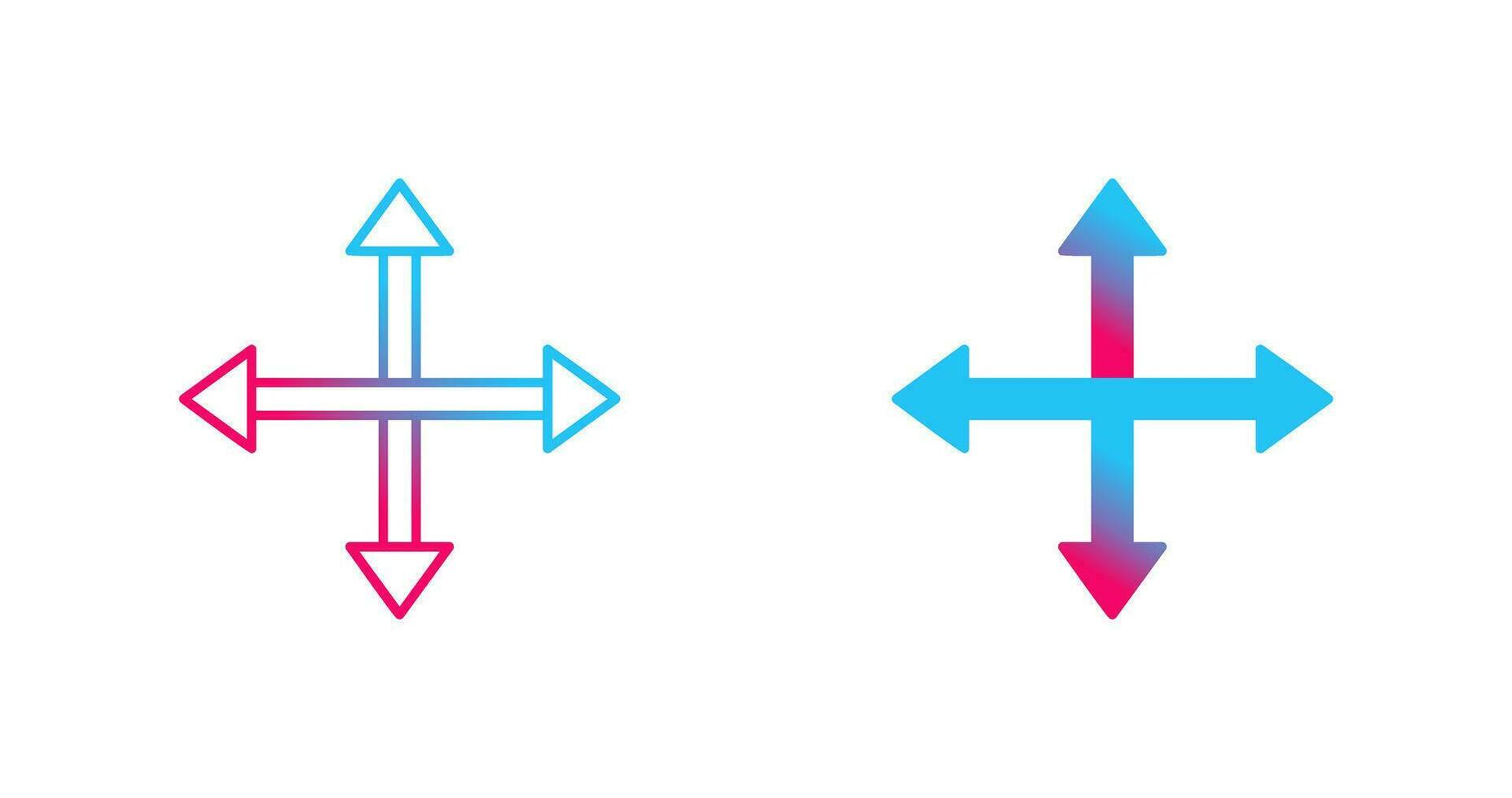 Unique Move Vector Icon