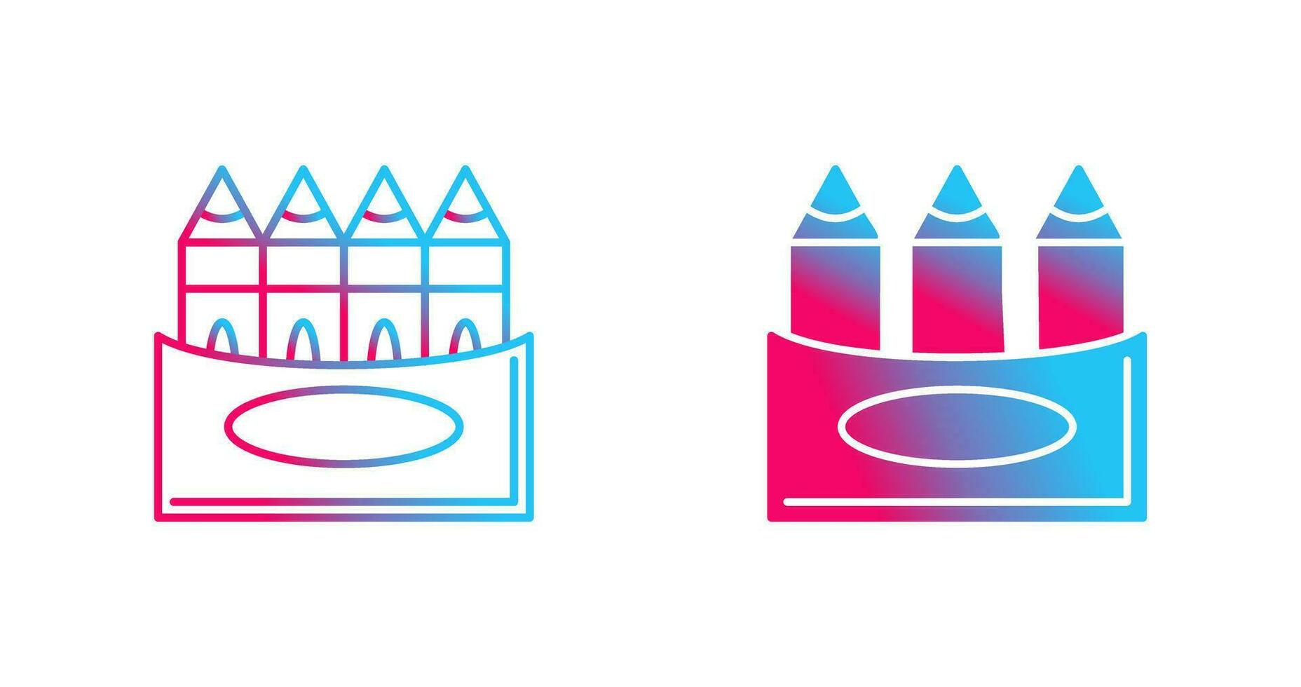 Crayons Vector Icon