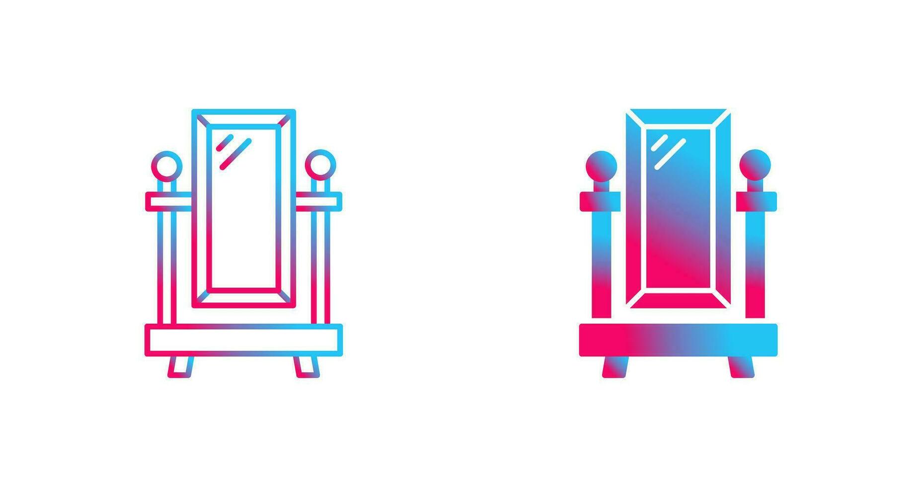 Floor Mirror Vector Icon