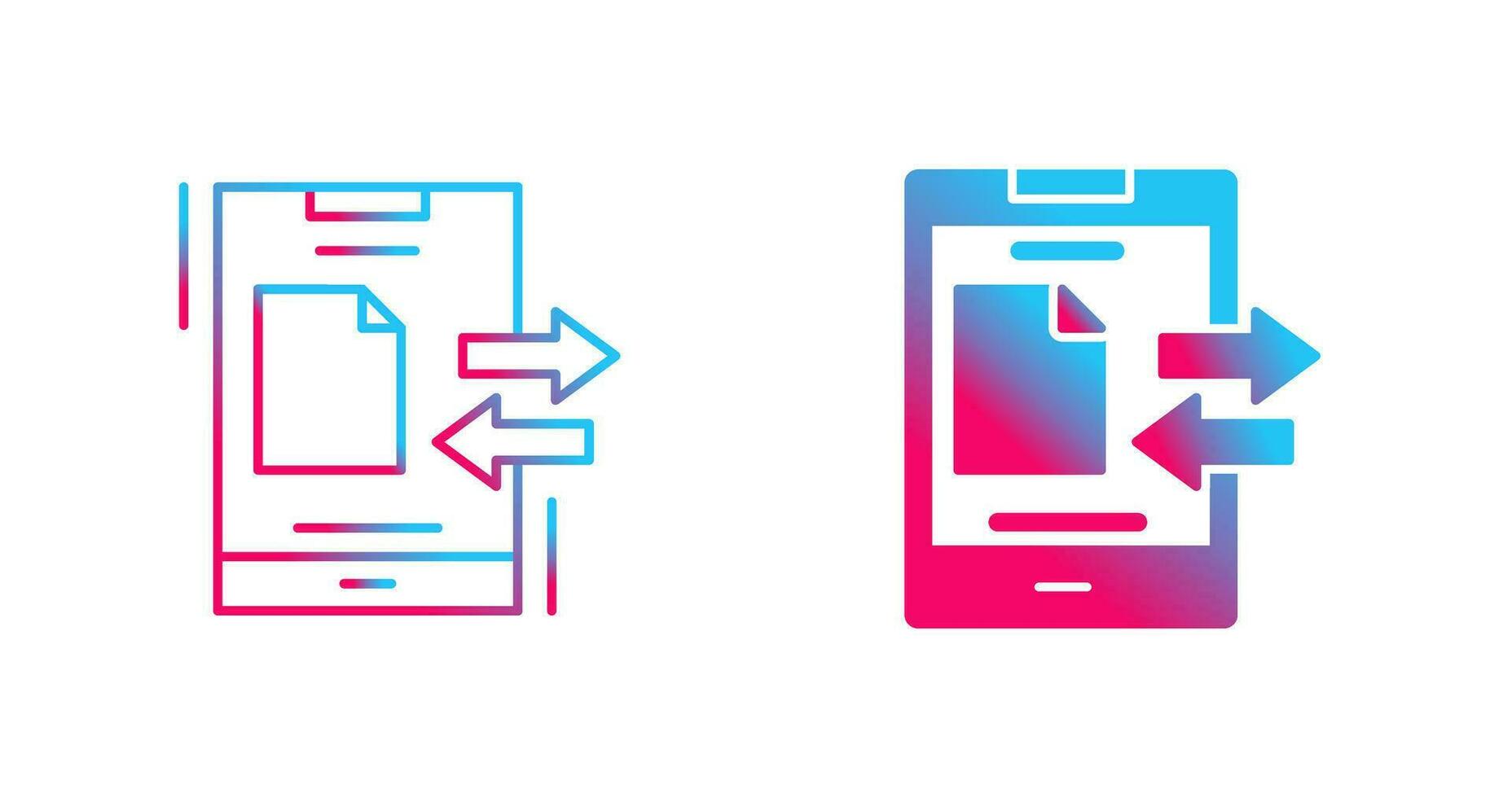 Data Transfer Vector Icon