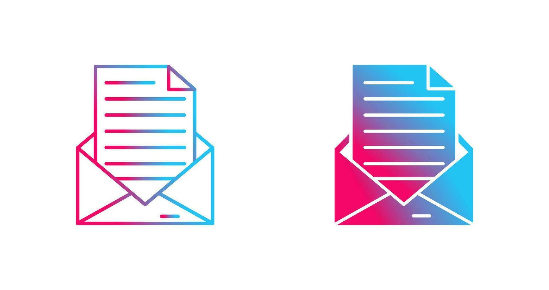 icono de vector de correo