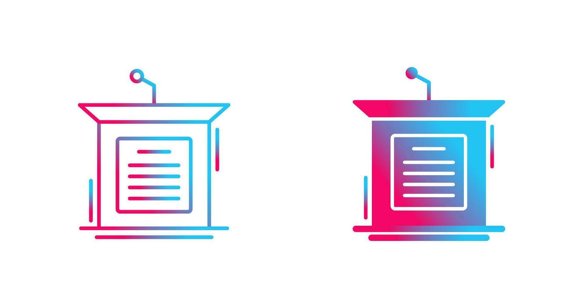 Podium Vector Icon