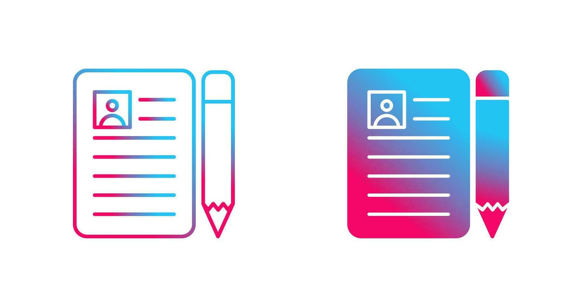 CV Vector Icon