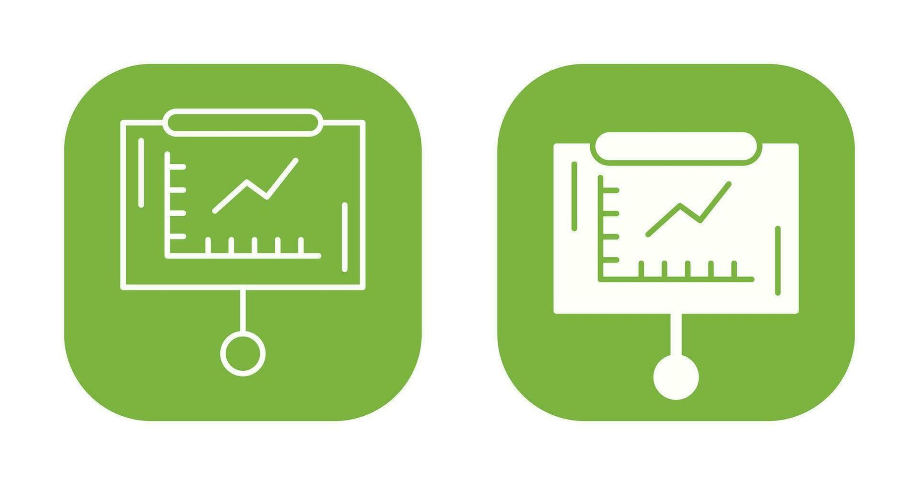 Line Graph Vector Icon