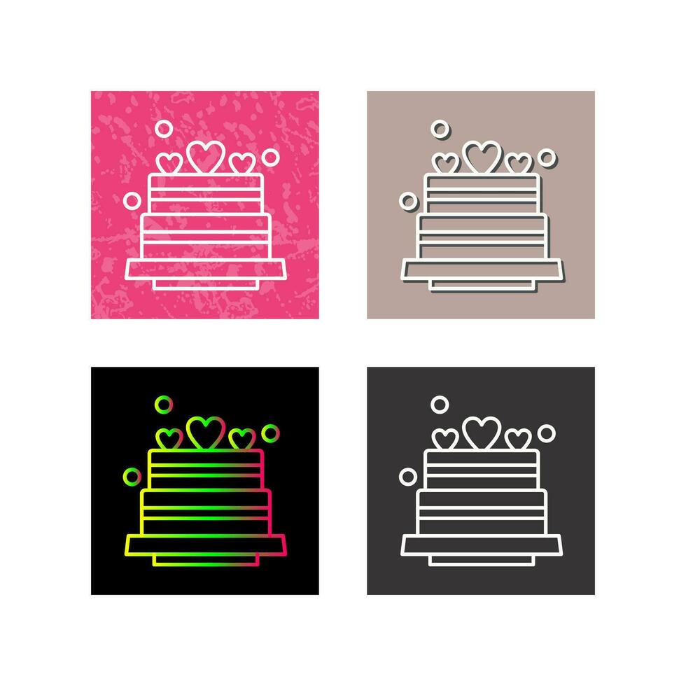 Wedding Cake Vector Icon