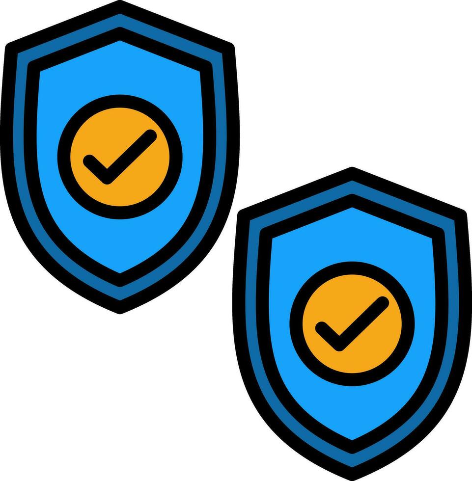 Shields Vector Icon Design