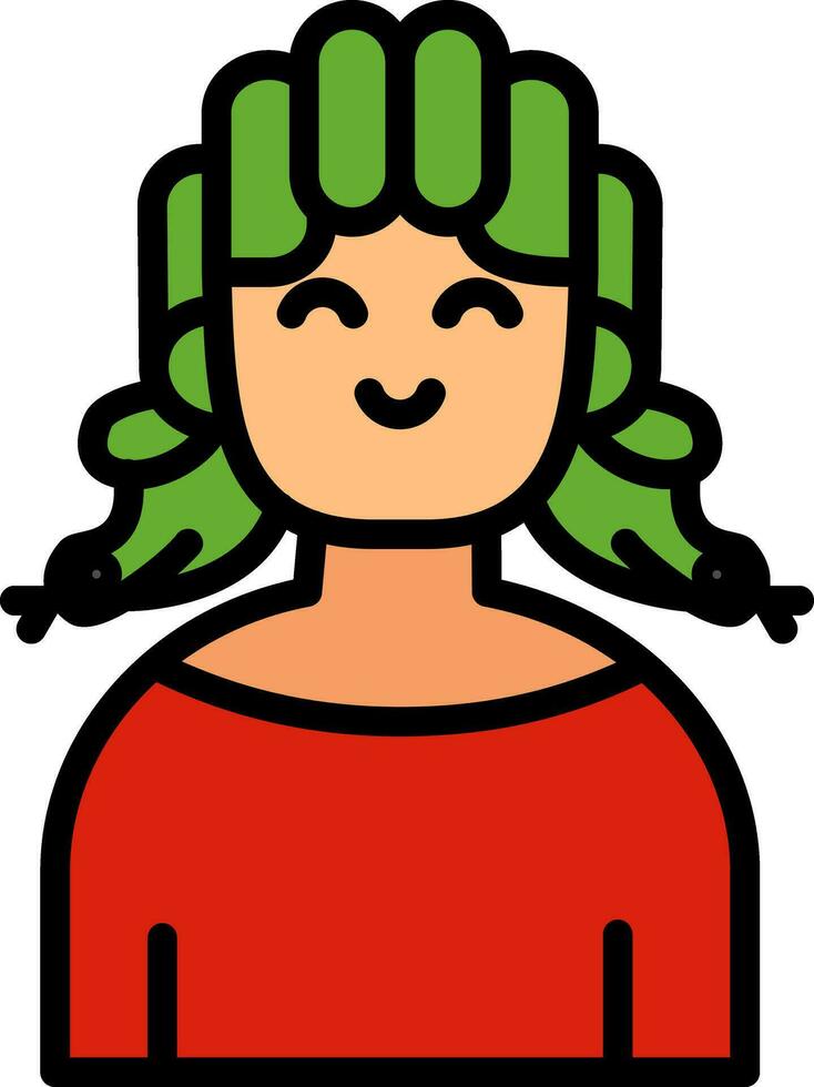 Medusa Vector Icon Design